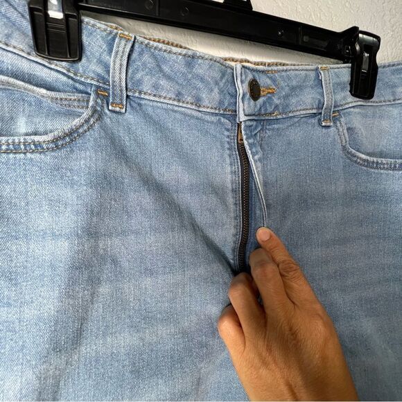 Wrangler High Rise True Straight Cropped Light Blue Women’s Plus Jeans Sz 16/26 - Picture 8 of 13